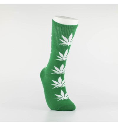 Kojinės vyrams "Weed" (žalia/balta)